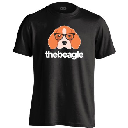 KeretesEb beagle-ös férfi póló (fekete)