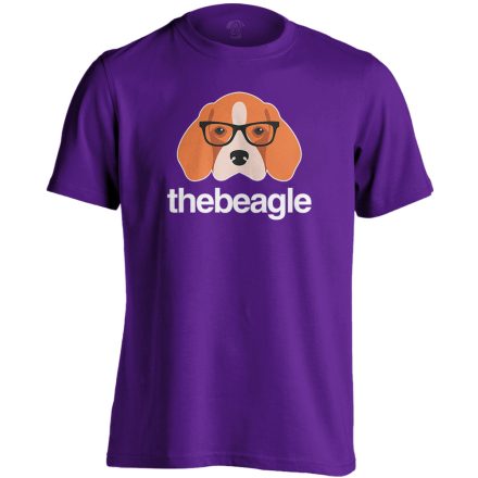 KeretesEb beagle-ös férfi póló (lila)