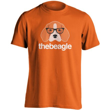 KeretesEb beagle-ös férfi póló (narancssárga)