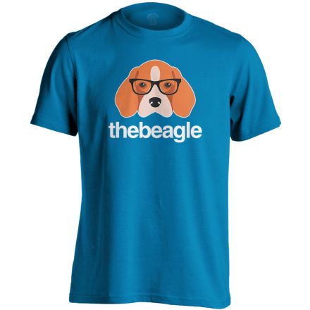 KeretesEb beagle-ös férfi póló (zafírkék)