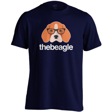KeretesEb beagle-ös férfi póló (tengerészkék)