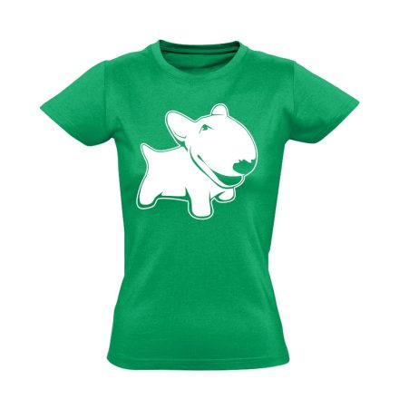 TojatBuci bullterrieres női póló (zöld)