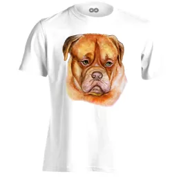 NemÉnVótam bordeaux-i dogos férfi póló (fehér)