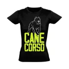 RendŐr cane corsós női póló (fekete)