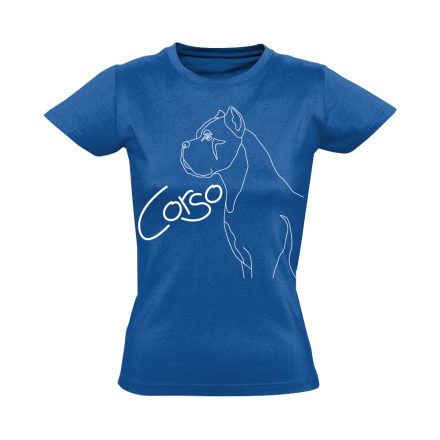 EbLénia cane corsós női póló (kék)