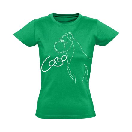 EbLénia cane corsós női póló (zöld)