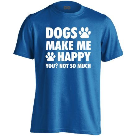 Kutya > ember kutyás férfi póló (kék)