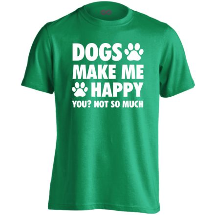 Kutya > ember kutyás férfi póló (zöld)