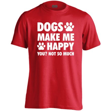 Kutya > ember kutyás férfi póló (piros)