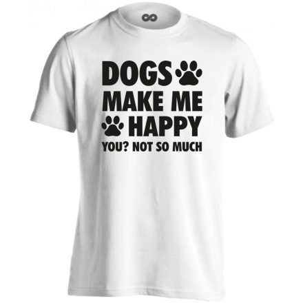 Kutya > ember kutyás férfi póló (fehér)