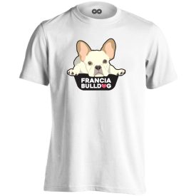 LöSzerelem francia bulldogos férfi póló (fehér)