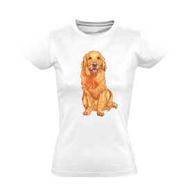 ARANYos golden retrieveres női póló (fehér)