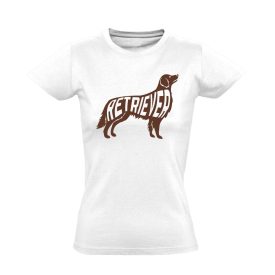 CsaládiEb golden retrieveres női póló (fehér)