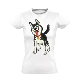 BehindBlueEyes husky-s női póló (fehér)