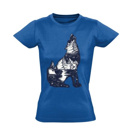 HoldraHú husky-s női póló (kék)