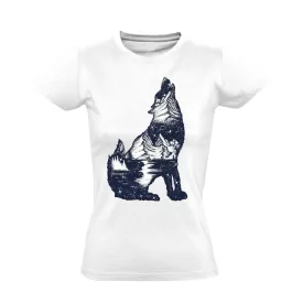 HoldraHú husky-s női póló (fehér)