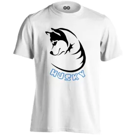 Havasi husky-s férfi póló (fehér)