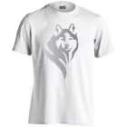 Pillantás husky-s férfi póló (fehér)