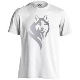 Pillantás husky-s férfi póló (fehér)