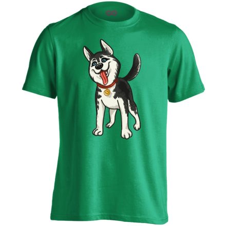 BehindBlueEyes husky-s férfi póló (zöld)