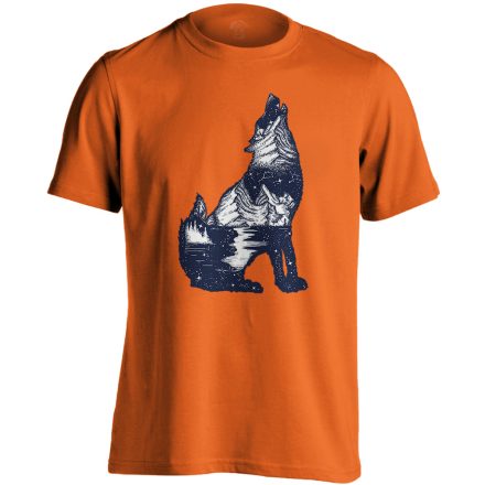 HoldraHú husky-s férfi póló (narancssárga)