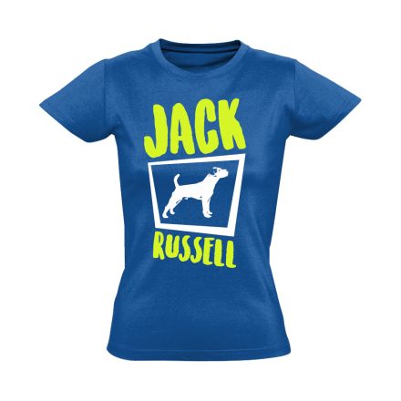 Dzsekk jack russelles női póló (kék)