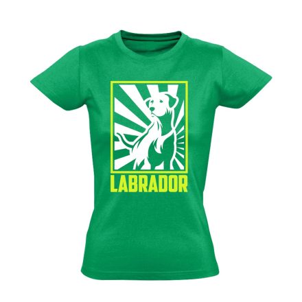 PoszterEb labradoros női póló (zöld)