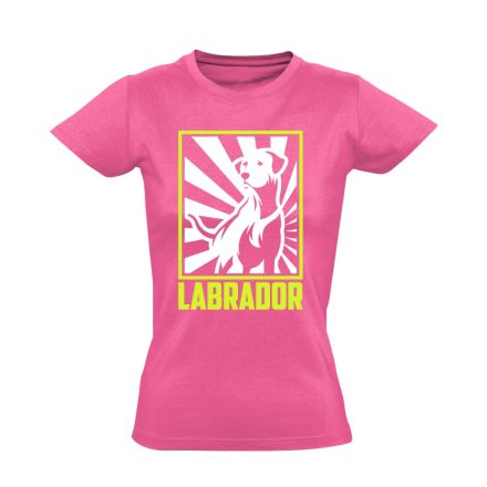 PoszterEb labradoros női póló (rózsaszín)