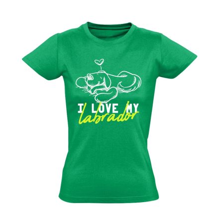 LabraLav labradoros női póló (zöld)