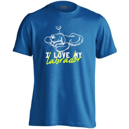 LabraLav labradoros férfi póló (kék)