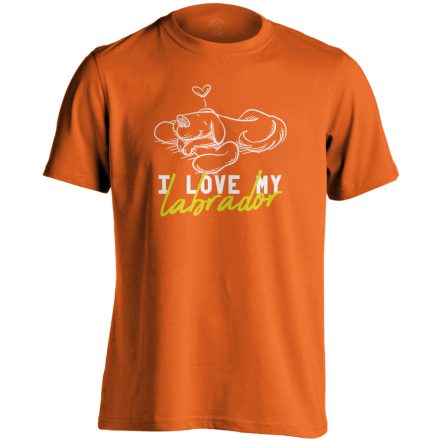 LabraLav labradoros férfi póló (narancssárga)