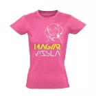 Hungarikum magyar vizslás női póló (rózsaszín)