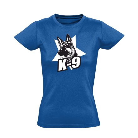 K-9 kutyás női póló (kék)