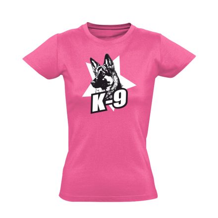K-9 kutyás női póló (rózsaszín)