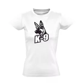 K-9 kutyás női póló (fehér)