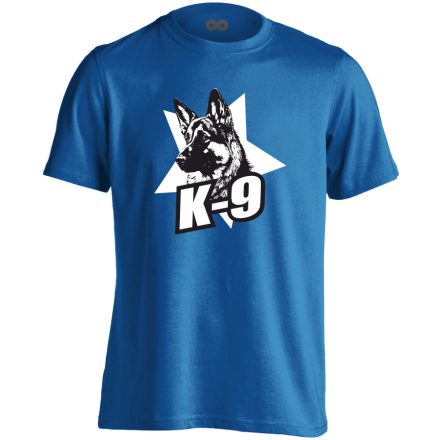 K-9 kutyás férfi póló (kék)