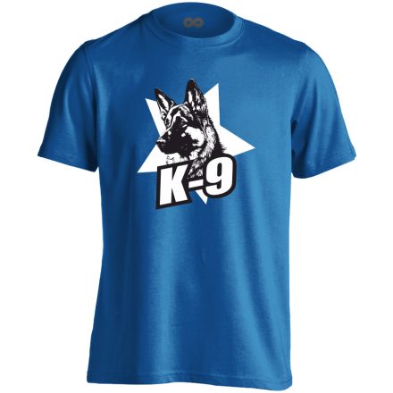 K-9 kutyás férfi póló (kék)