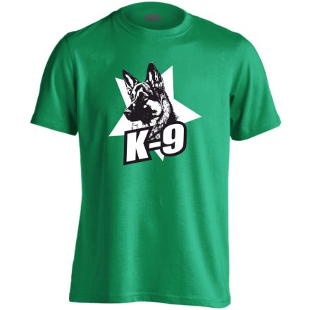 K-9 kutyás férfi póló (zöld)