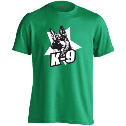 K-9 kutyás férfi póló (zöld)