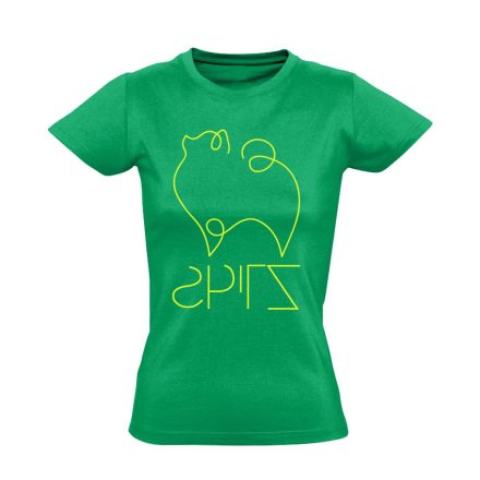 SkiTZ spitz-es női póló (zöld)