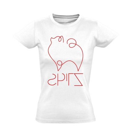 SkiTZ spitz-es női póló (fehér)