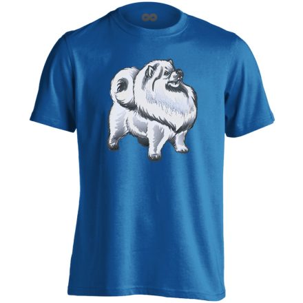 Leó spitz-es férfi póló (kék)