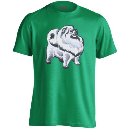 Leó spitz-es férfi póló (zöld)
