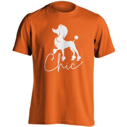 Chic uszkáros férfi póló (narancssárga)