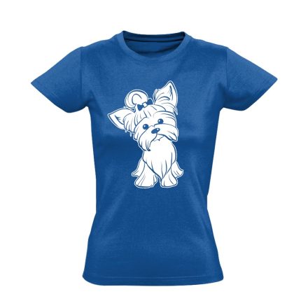 Pamacs yorkshire terrieres női póló (kék)