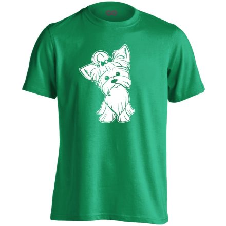 Pamacs yorkshire terrieres férfi póló (zöld)