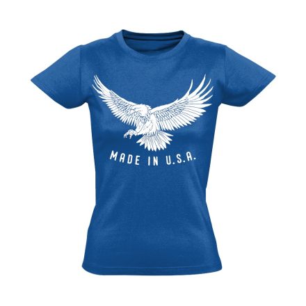 Sas "made in" USA női póló (kék)