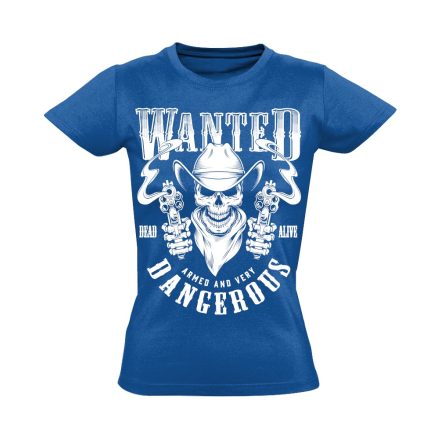 VadNyugat "wanted" USA női póló (kék)