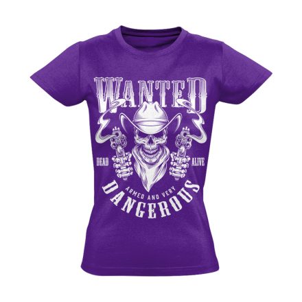 VadNyugat "wanted" USA női póló (lila)
