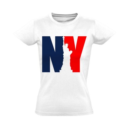 NewYork "monogram" USA női póló (fehér)